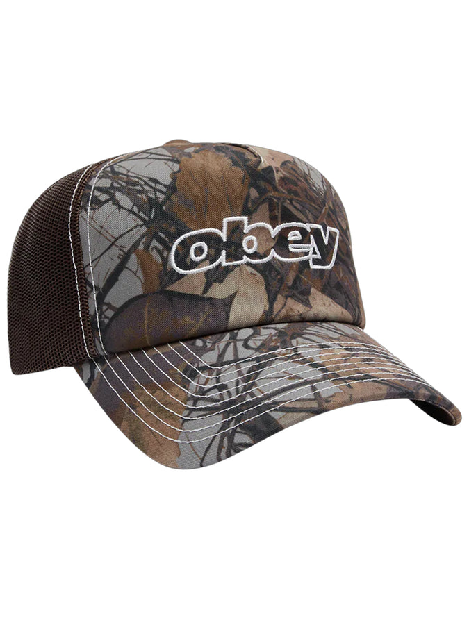 Obey Form Trucker Camouflage Cloture Multi Hat | FENCE CAMO MULTI (FNC)