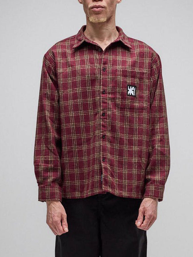 Former Reynolds Flannel Long Sleeve Buttondown Shirt Spring 2026 | RED