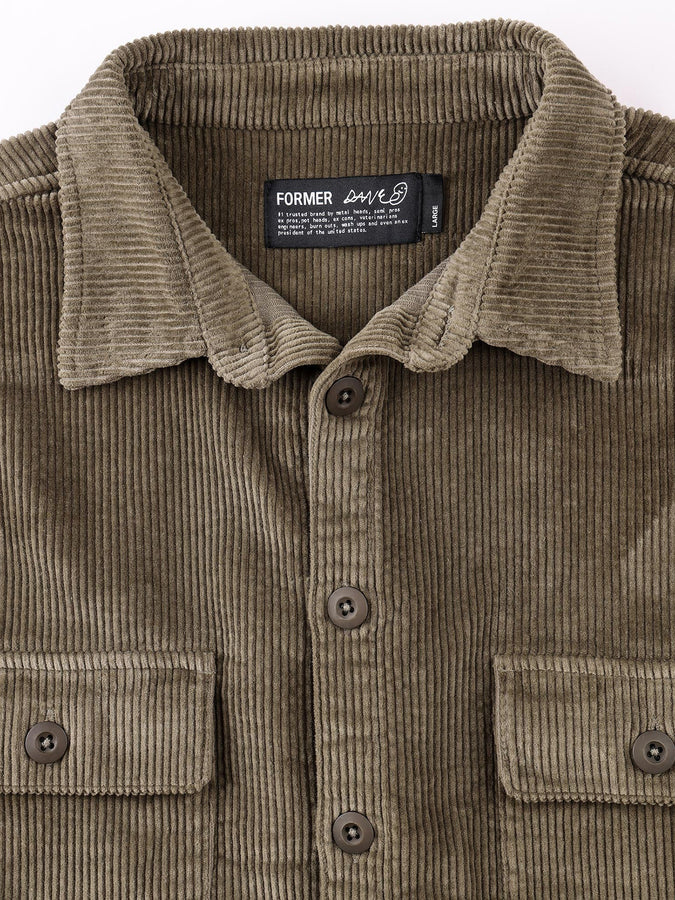 Former Reynolds Cord Long Sleeve Buttondown Shirt Spring 2026 | PINE