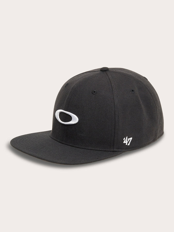 Oakley 47 B1B Ellipse Strapback Hat | BLACKOUT/WHITE (09V)