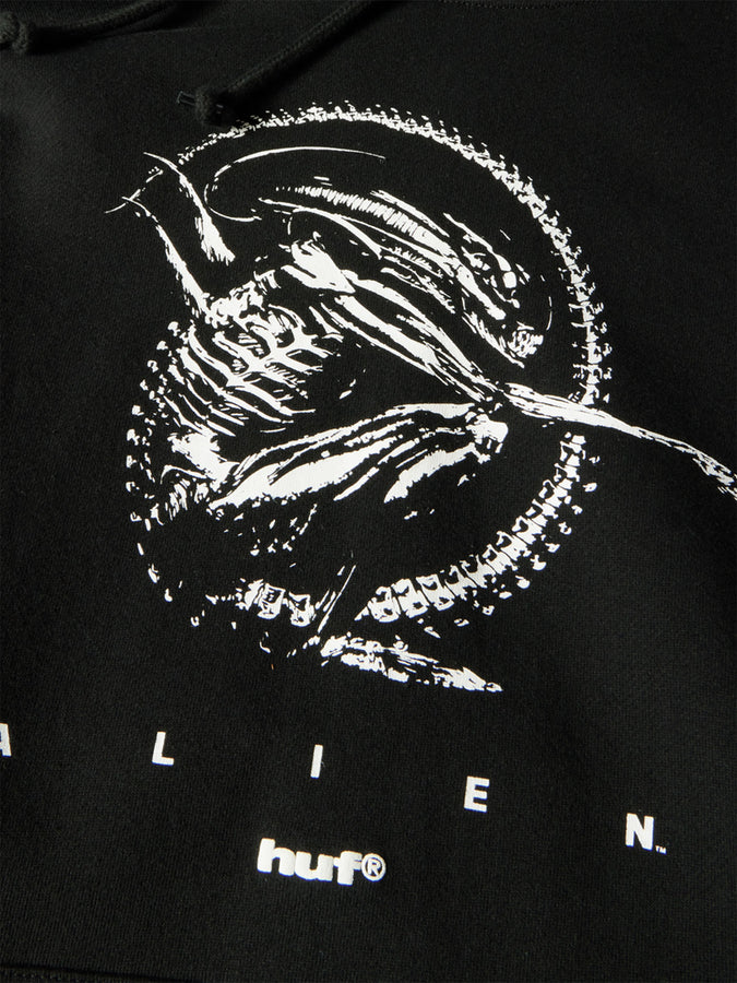 Huf x Alien Fossilized Hoodie Holiday 2026 | BLACK