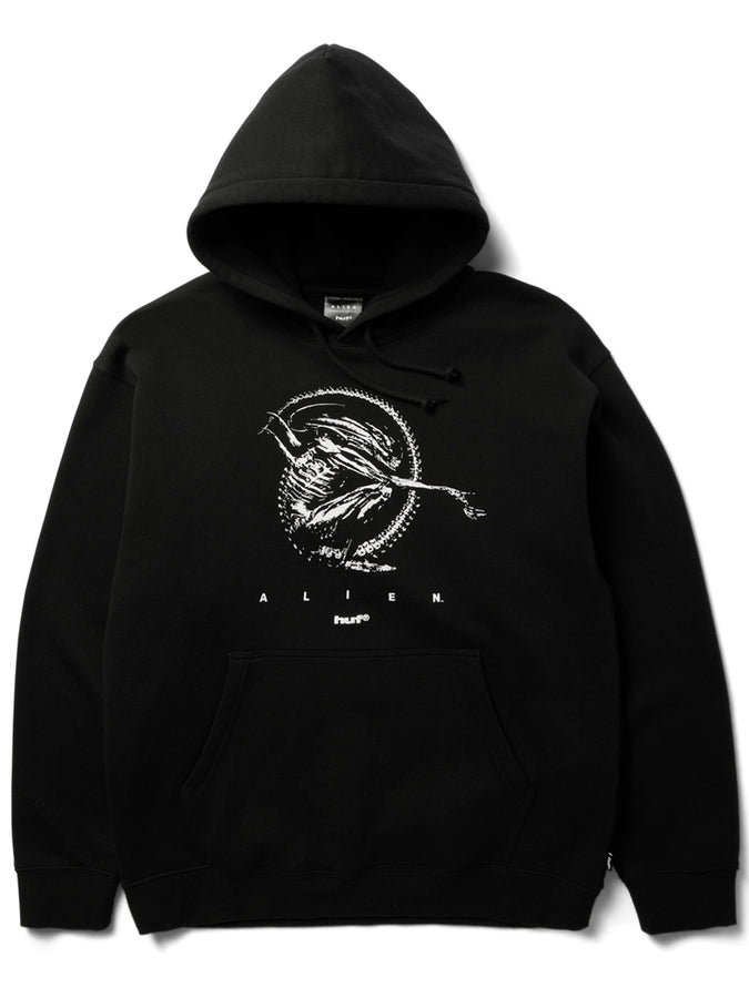 Huf x Alien Fossilized Hoodie Holiday 2026 | BLACK
