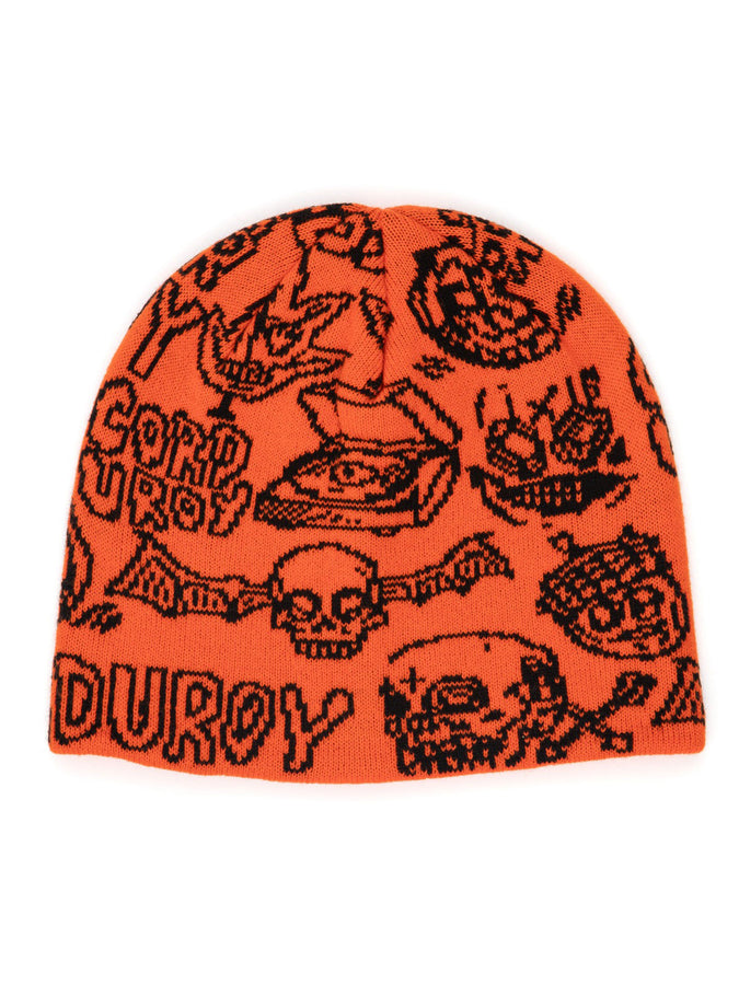 Autumn Fos Reversible Skully Beanie | ORANGE