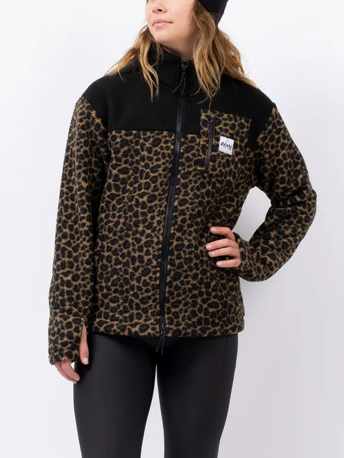 Eivy Versa Sherpa Black/Leopard Jacket Winter 2026 | BLACK/LEOPARD