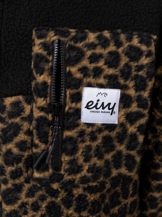 Eivy Versa Sherpa Black/Leopard Jacket Winter 2026 | BLACK/LEOPARD