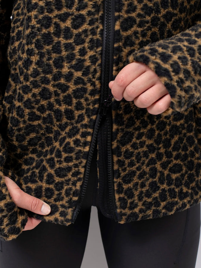 Eivy Versa Sherpa Black/Leopard Jacket Winter 2026 | BLACK/LEOPARD