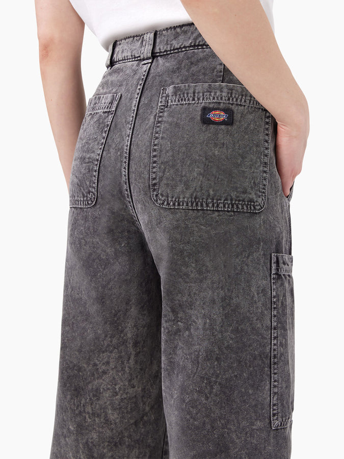 Dickies Newington Women Cargo Pants Spring 2024 | BLACK HERITAGE WASH (KWH)