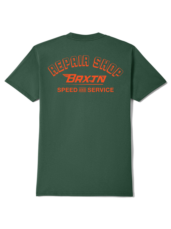 Brixton Free T-Shirt Spring 2026 | PRIMAL GREEN WORN WASH