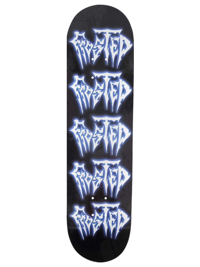 Frosted Frostuary Graphic Skateboard Deck | BLACK