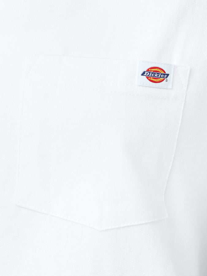 Dickies Logo Women Heavyweight Pocket T-Shirt Spring 2024 | WHITE (WH)