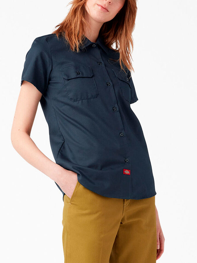 Dickies Original Work Buttondown Shirt Short Sleeve Spring 2024 | DARK NAVY (ASN)
