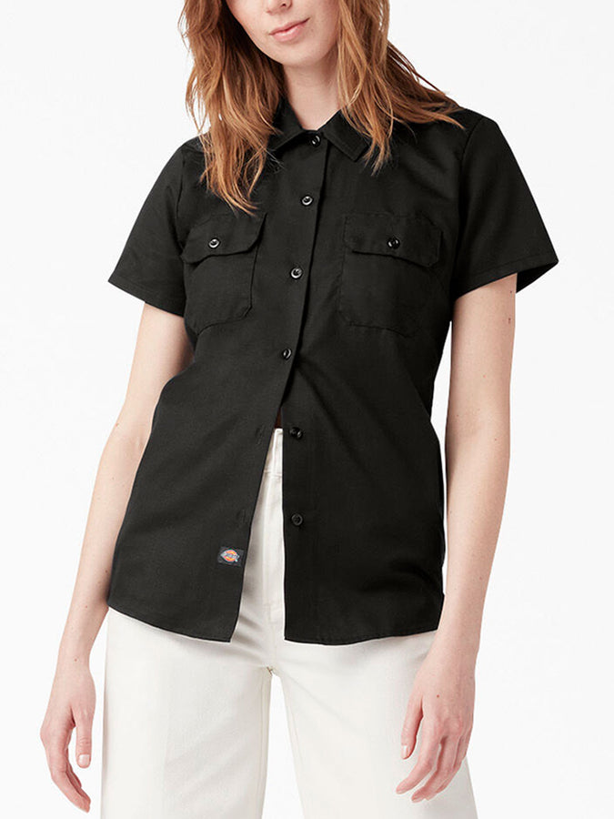 Dickies Original Work Buttondown Shirt Short Sleeve Spring 2024 | DICKIES BLACK (BSK)