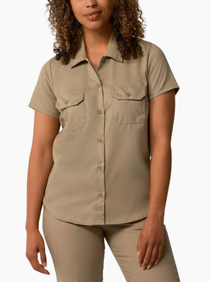 Dickies Original Work Buttondown Shirt Short Sleeve Spring 2024 | KHAKI (KSH)