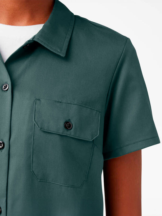 Dickies Original Work Buttondown Shirt Short Sleeve Spring 2024 | LINCOLN GREEN (LSO)
