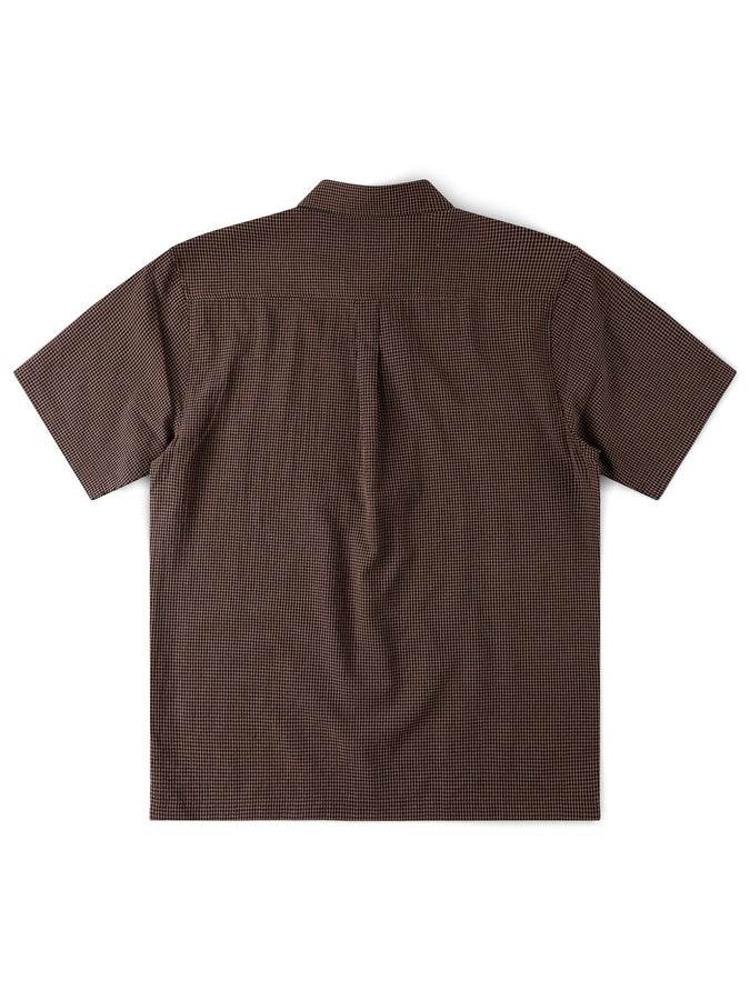 Former Vivian Check Short Sleeve Buttondown Shirt Summer 2026 | BROWN