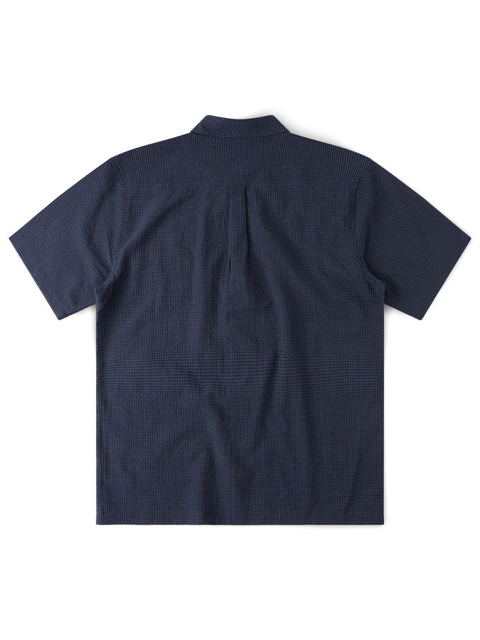 Former Vivian Check Short Sleeve Buttondown Shirt Summer 2026 | NAVY