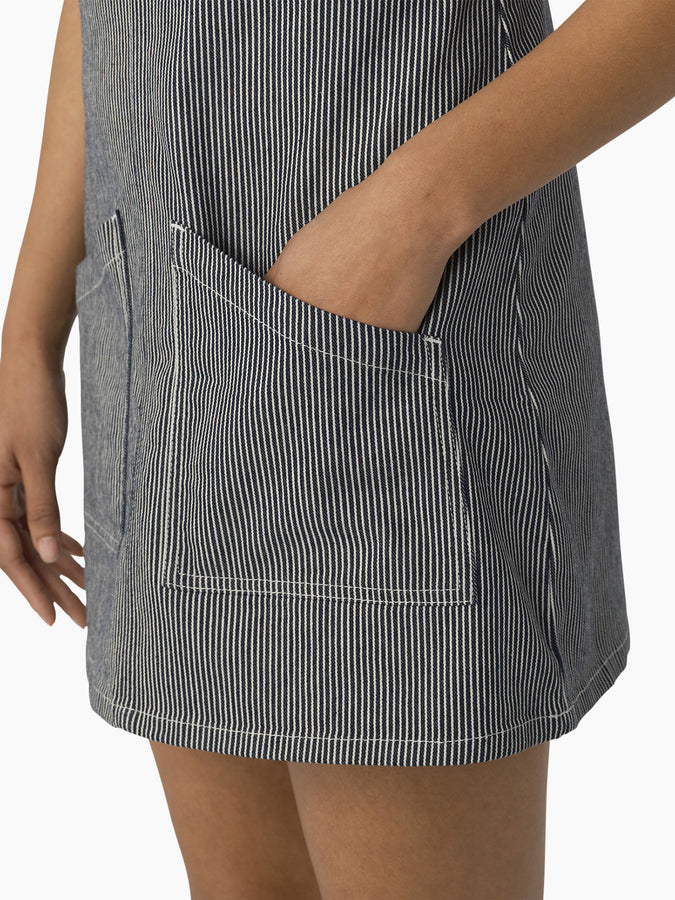 Dickies Hickory Stripe Women Overall Skirt Spring 2024 | HICKORY STRIPE (HS)