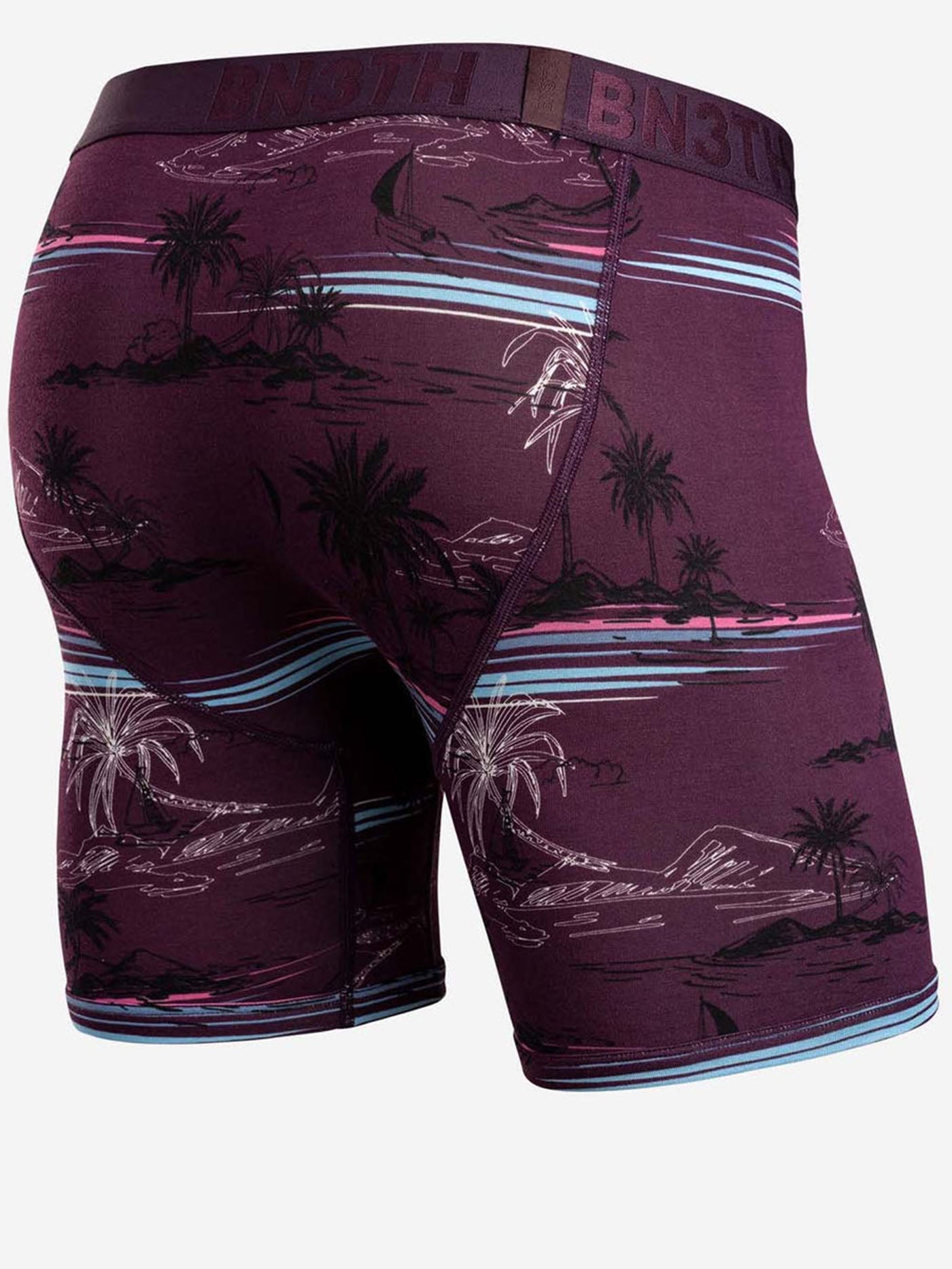 Bn3th Spring 2024 Classic Print Take Me There Cabernet Boxer