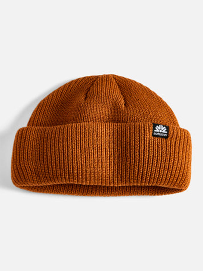 Autumn Double Roll Beanie | NUTMEG