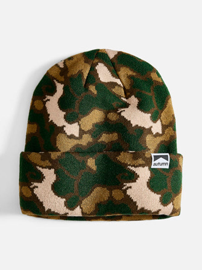 Autumn Duck Camo Beanie | GOLD