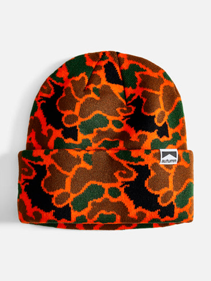 Autumn Duck Camo Beanie | SAFETY ORANGE