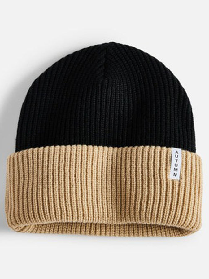 Autumn Blocked Beanie Winter 2025 | KHAKI