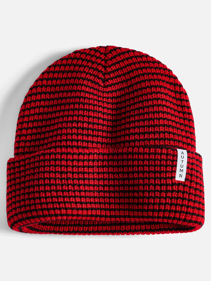 Autumn Stripe Beanie | RED