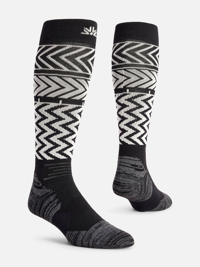 Autumn Snow Service Chevron Socks | NATURAL