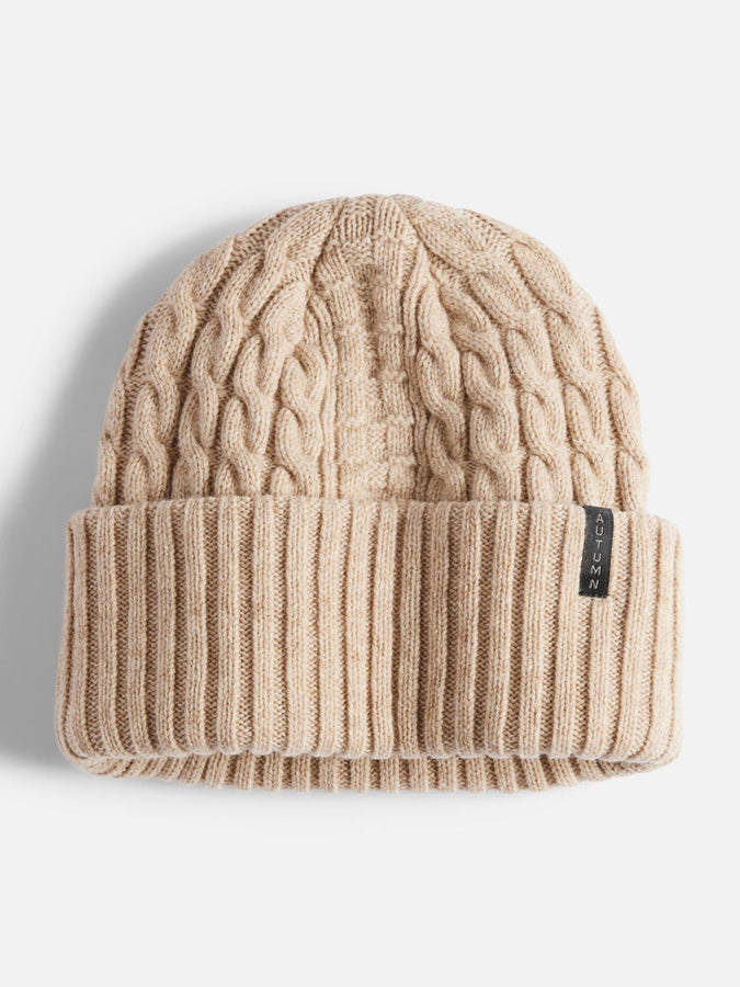Autumn Cable Beanie | NATURAL