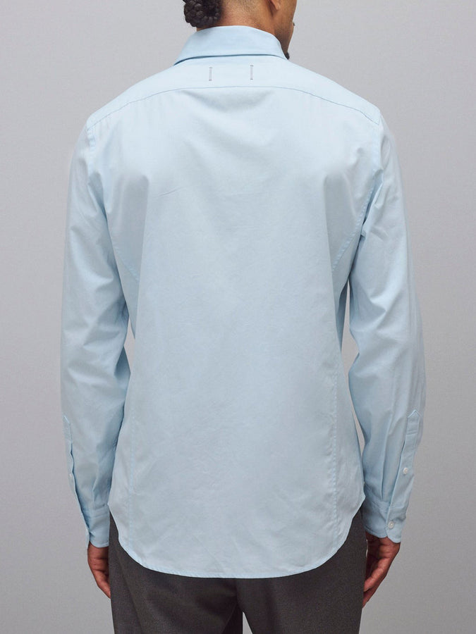 Reigning Champ Cotton Poplin Alumni Standard Long Sleeve Buttondown Shirt Spring 2026 | LIGHT BLUE