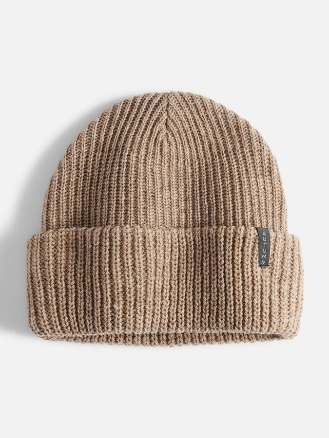 Autumn Ribbed Beanie | LIGHT BROWN