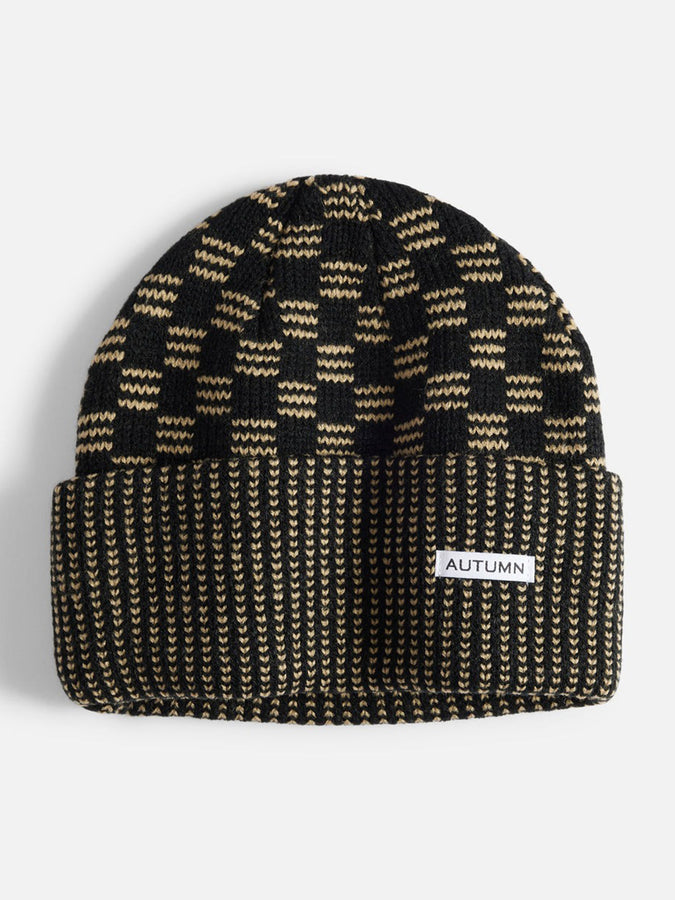 Autumn Squared Beanie | BLACK
