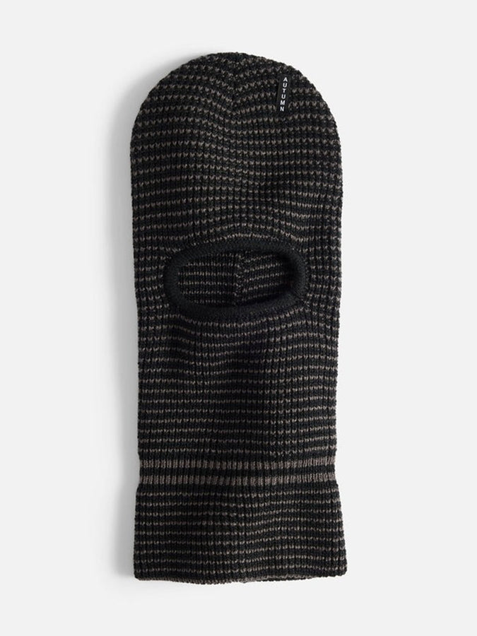 Autumn Striped Balaclava | BLACK