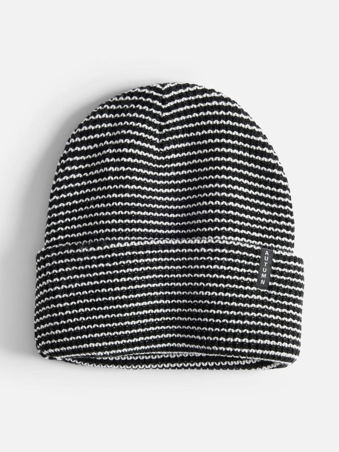 Autumn Stripe Beanie | BLACK