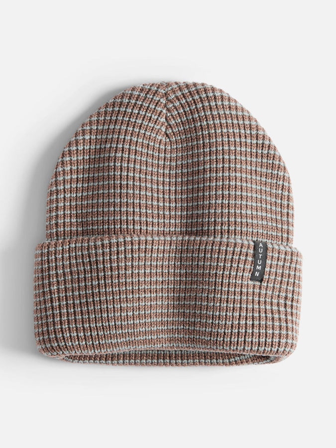 Autumn Stripe Beanie | DUSTY MAUVE