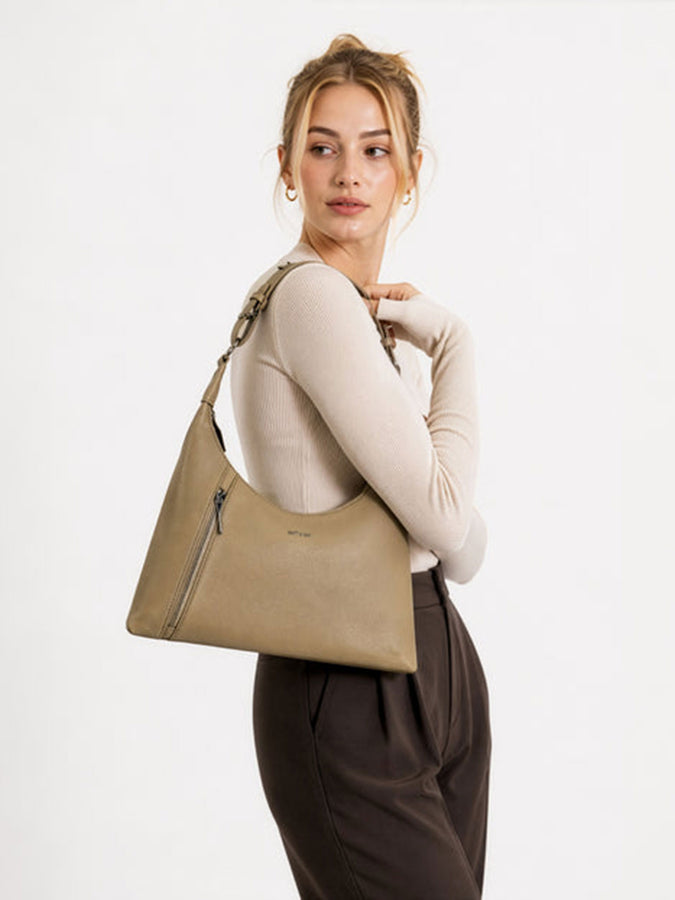 Matt & Nat Grain Morgan Handbag | ALMOND