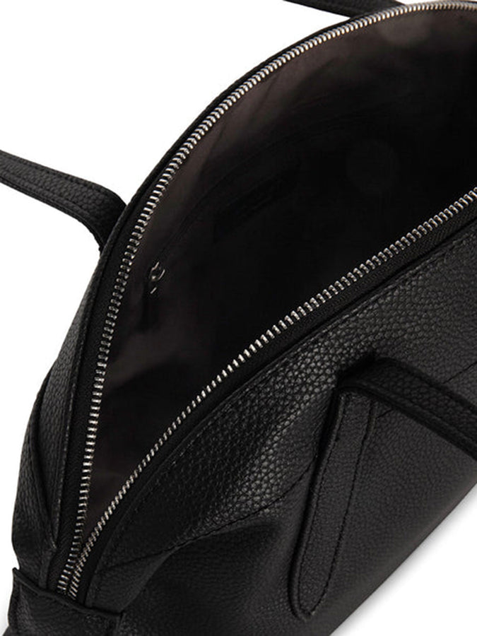 Matt & Nat Grain Vania Satchel Tote Bag | BLACK