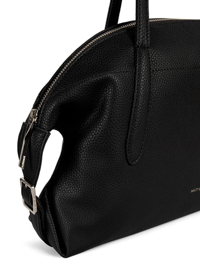 Matt & Nat Grain Vania Satchel Tote Bag | BLACK