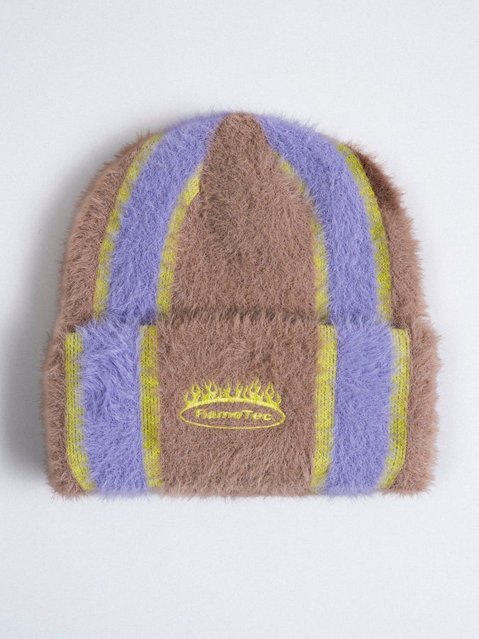 Autumn Flametec Mohair Beanie | BROWN