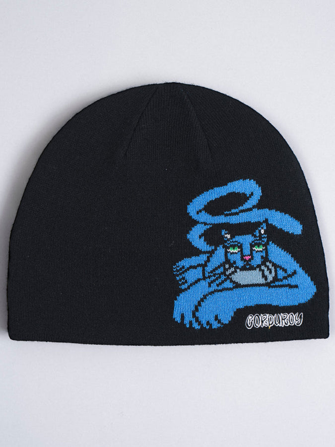 Autumn Blue Cat By Jamie Lynn Beanie | BLACK
