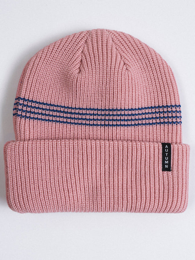 Autumn Mini Stripe Beanie | PINK