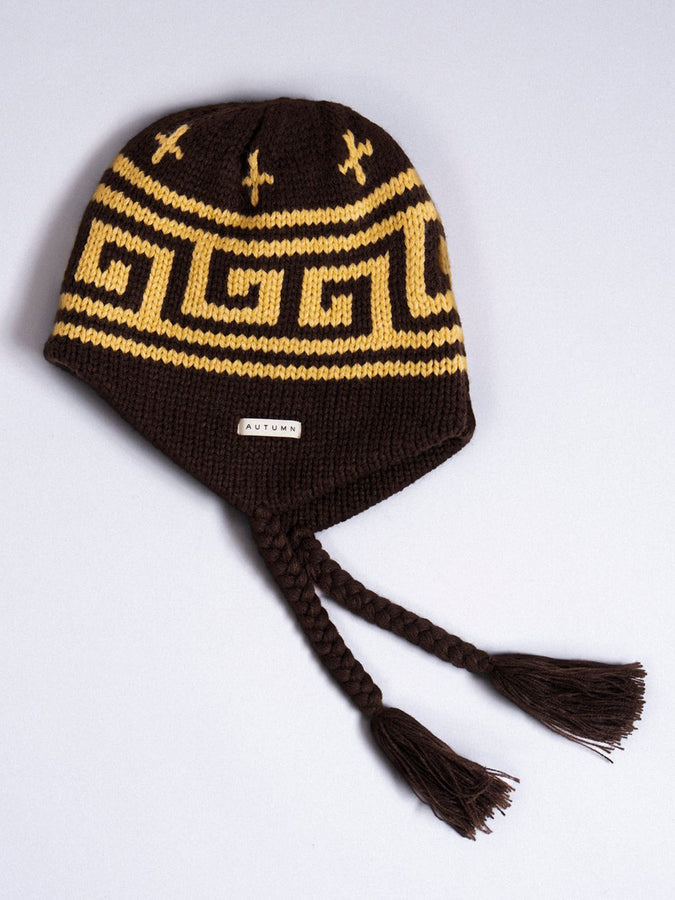 Autumn Niseko Ear Flap Beanie | CHOCOLATE