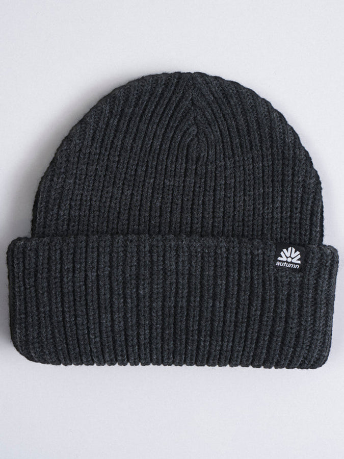 Autumn Ribbed Knit Beanie | CHARCOAL