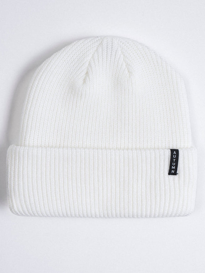 Autumn Select Solid Beanie | WHITE
