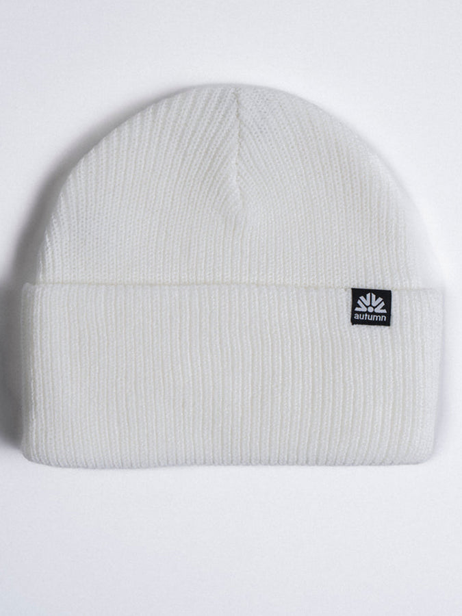 Autumn Simple Solid Beanie | WHITE