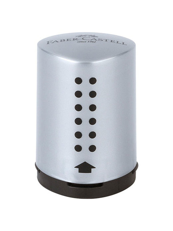 Faber Castell Grip 2001 Mini Trio Silver Sharpening Box | SILVER