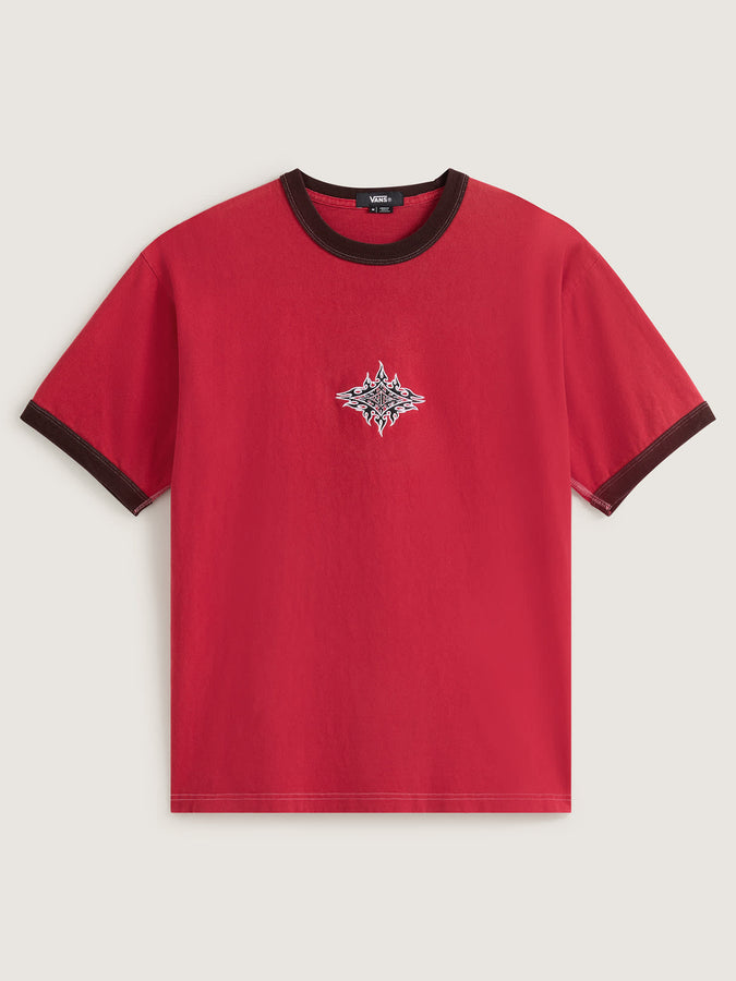 Vans LX Flame Face T-Shirt Spring 2026 | CRIMSON HAZE (FO9)