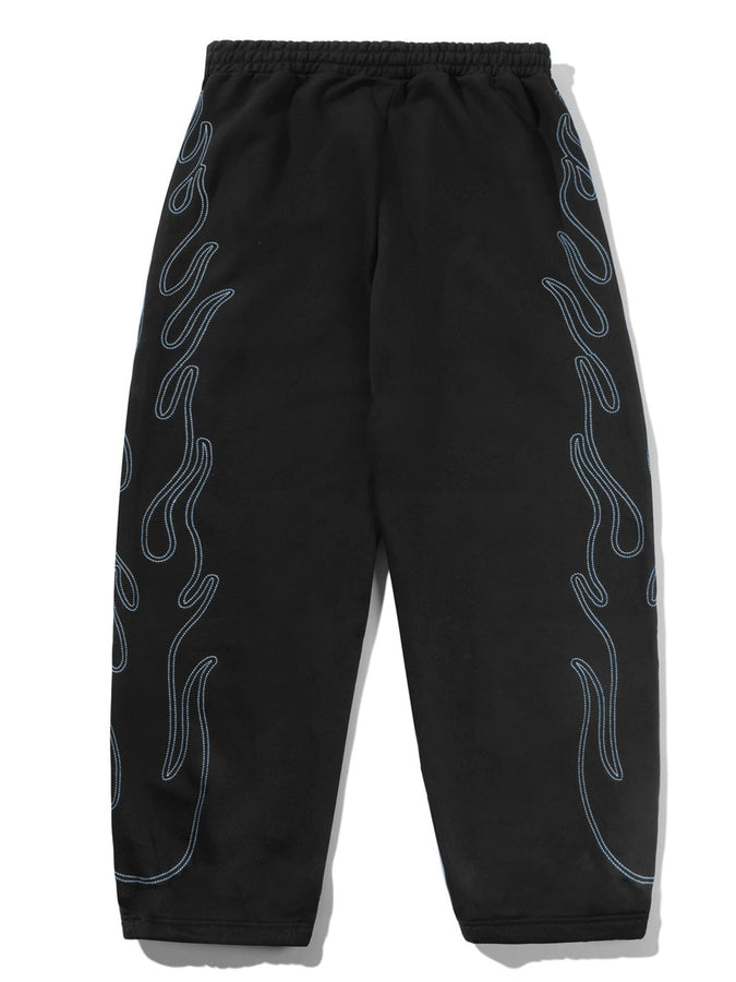 Butter Goods Flame Fleece Pants Spring 2026 | BLACK