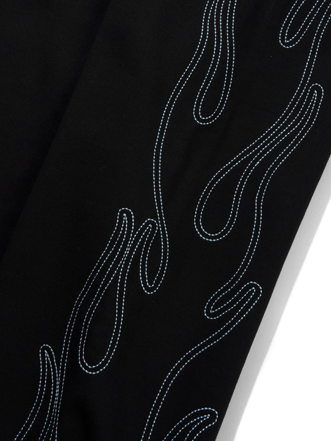 Butter Goods Flame Fleece Pants Spring 2026 | BLACK