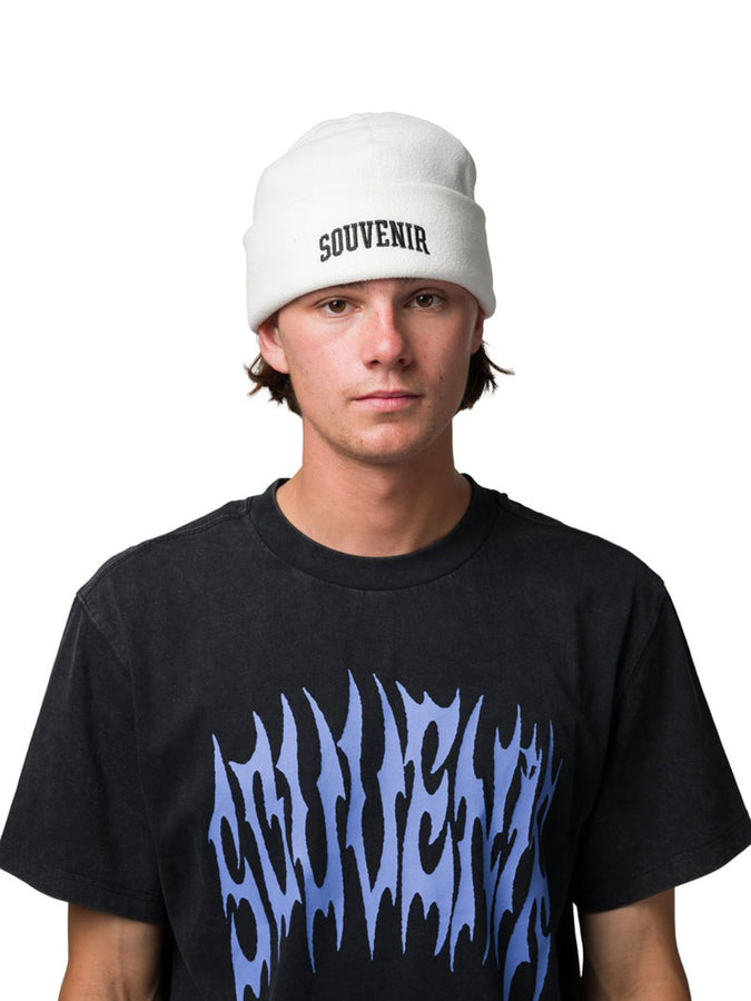 Souvenir Fleece Beanie | WHITE